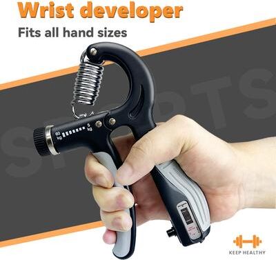 Youfap Market Hand Grip Strengthener Adjustable Forearm Trainer, Grip Strength Trainer Hand Grip Strengthener Adjustable Forearm Trainer, Grip Strength Trainer