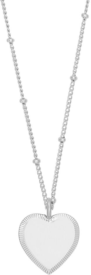 Snö of Sweden Rule silverpläterat hjärthalsband 45 cm 1401-0845256