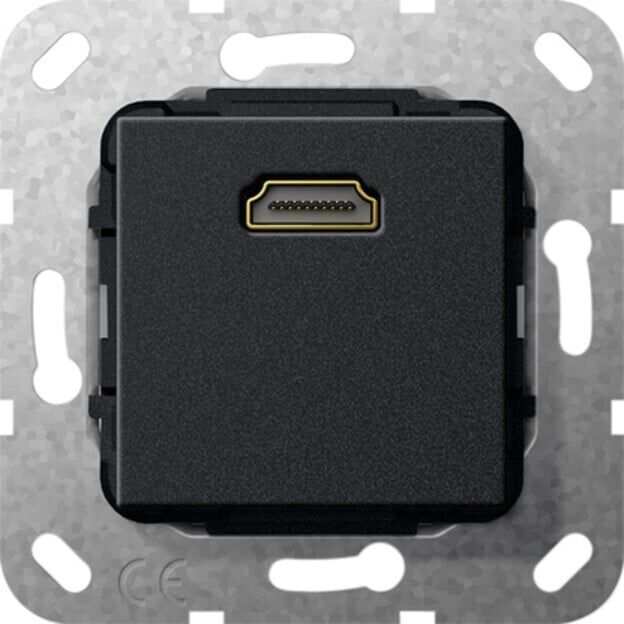 Gira Kabelpeitsche HDMI UP Tragring sw matt 567010)