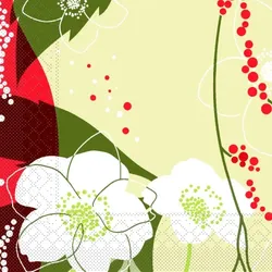 Tissue Serviette Diana, 40x40 cm, 100 Stück - Mank - Weihnachtsserviette Amaryllis