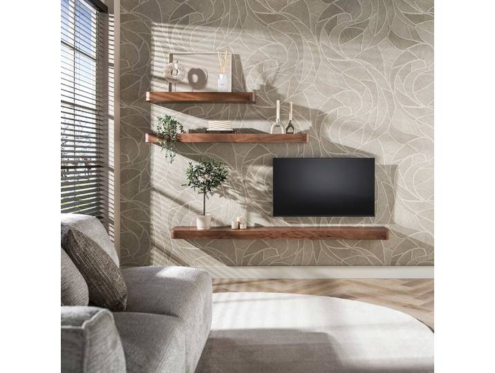 Wandplank Carve 150 cm acacia bruin