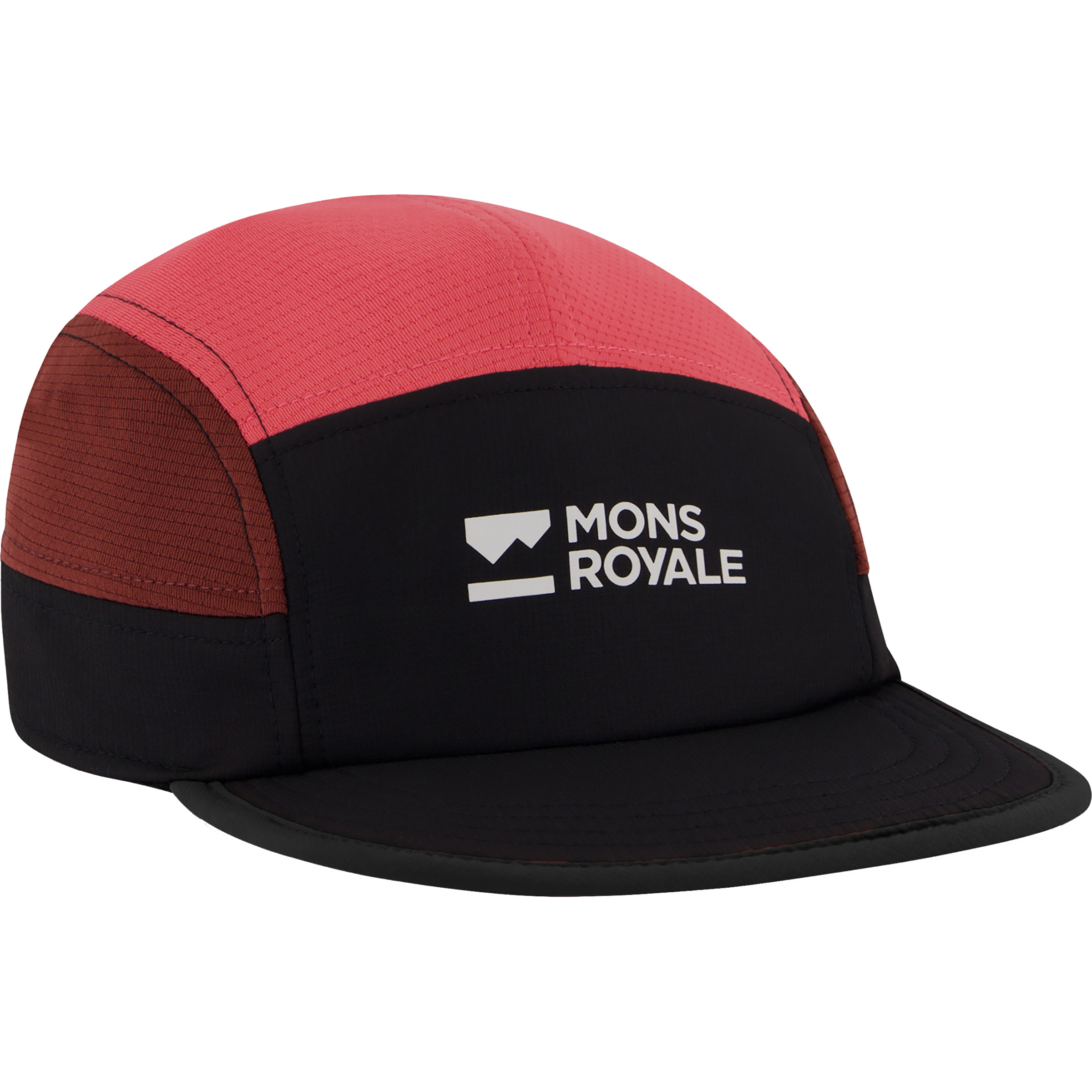 Mons Royale Velocity Trail Cap Basecaps schwarz Trekking Klein verpackbar