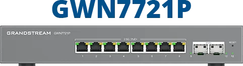 Grandstream GWN7721P 8-Port Gigabit PoE+ SFP L2 Switch