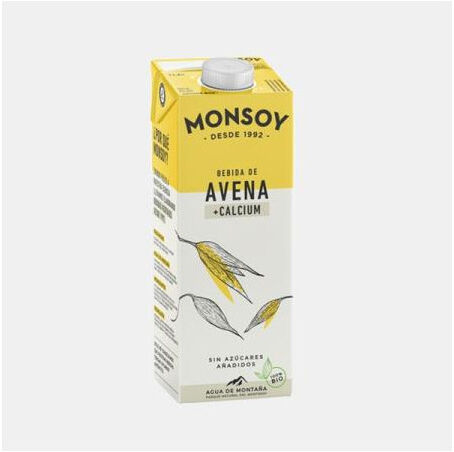 BEBIDA DE AVEIA E CALCIO BIO 1L MONSOY