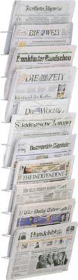 Zeitschriftenhalter, 400x1400, 11 Fächer