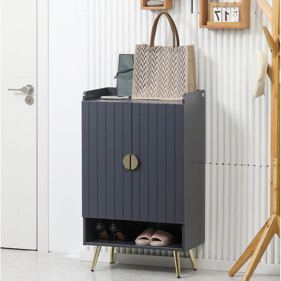 Canora Grey 25 Pair Shoe Storage Cabinet Gray 25