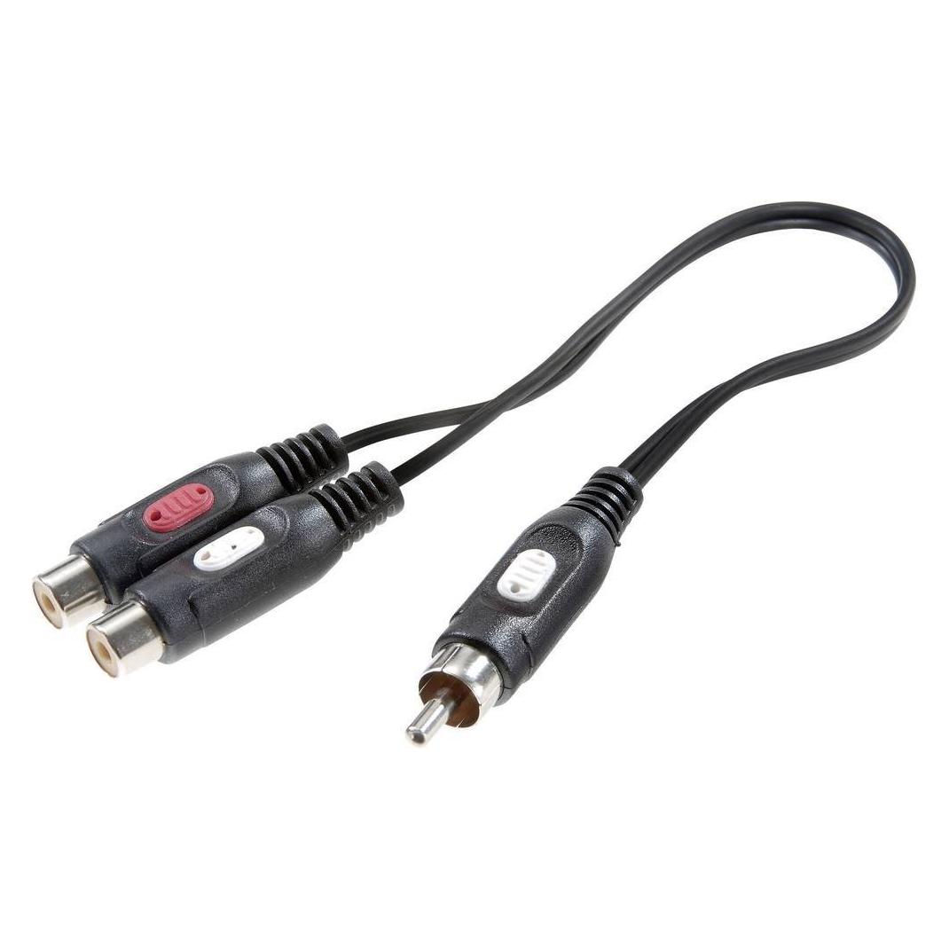 SpeaKa Professional Cinch Adapter Cinch-Stecker Cinch-Buchse (Audio Splitter) (SP-7869820)