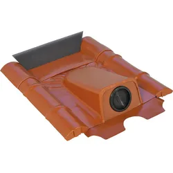 Solar-Rohrdurchführung Beton Bleiplatte mit EPDM Tülle, Ø 20-65mm,Farbe: Rot,VPE=2 Stück
