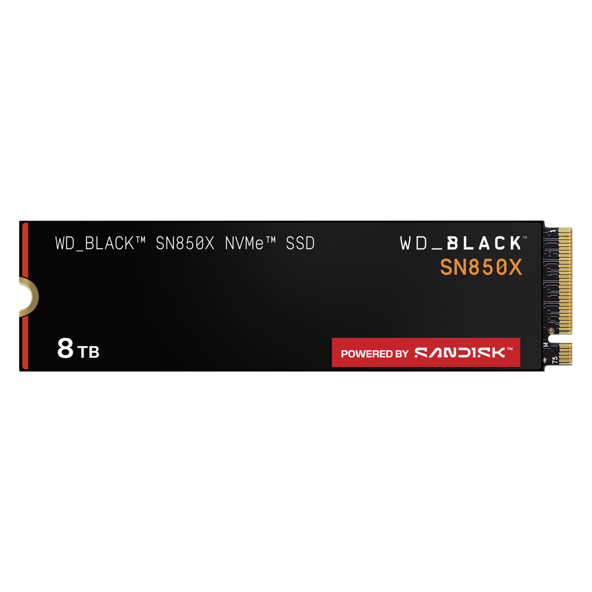 WD Black SN850X with Heatsink Retail (8000 GB, M.2, M.2 2280) (WDBB9H0080BNC-WRSN)