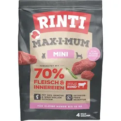 RINTI Max-I-Mum Mini Rind | 4kg Hundefutter kleine Rassen