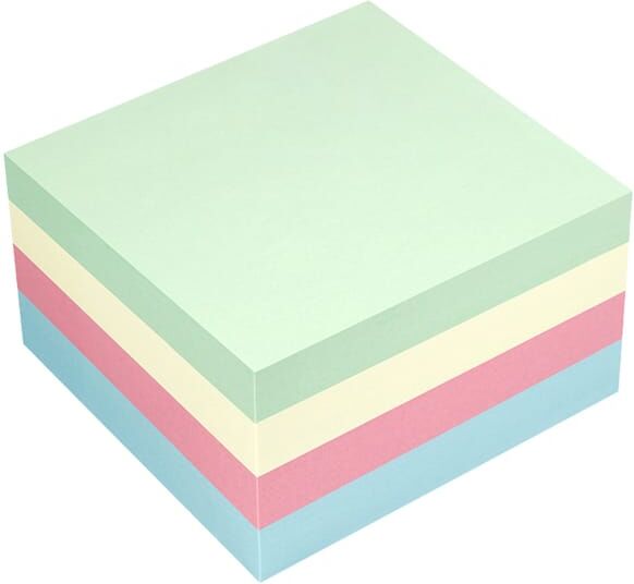 Notiskub Info 75x75 mm 400 blad pastell