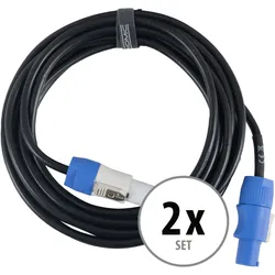 Pronomic Power Twist 5 Stromkabel 5m 2x Set