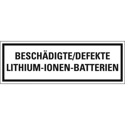 Aufkleber, Verpackungszeichen Defekte Lithium Metall..,deutsch,Haftpapier,permanent, 500/Rolle