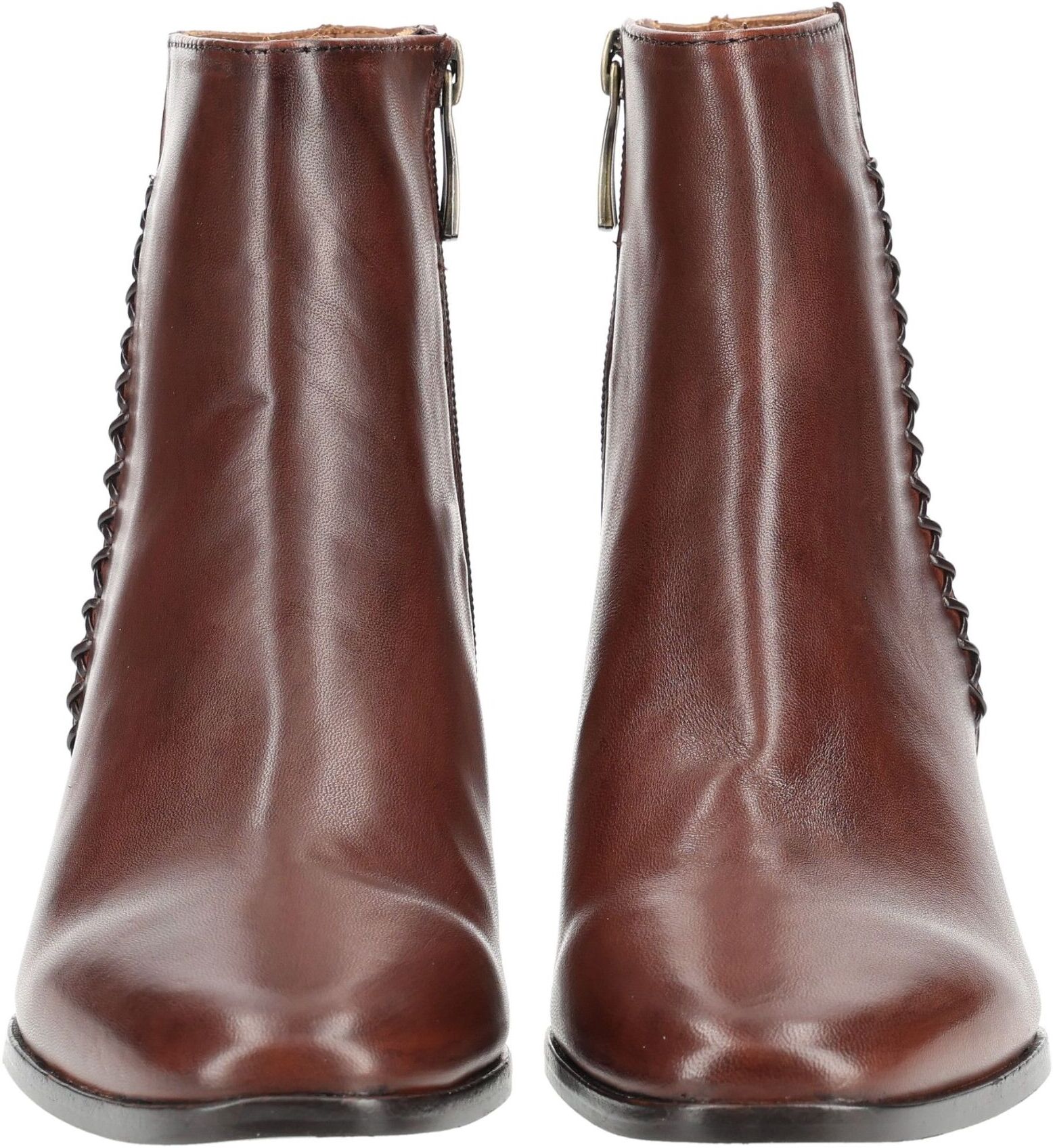Stiefelette EVERYBODY "Everybody Stiefelette Leder", Damen, Gr. 40, braun, Leder, Schuhe Stiefelette