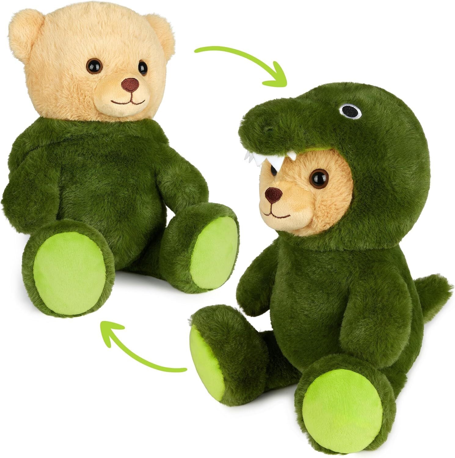 BRUBIES Knuffel Krokodil Groen - 25 cm
