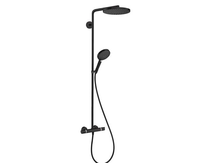 Raindance Select S Colonne de douche 240 1jet PowderRain avec mitigeur thermostatique noir mat (27633670)