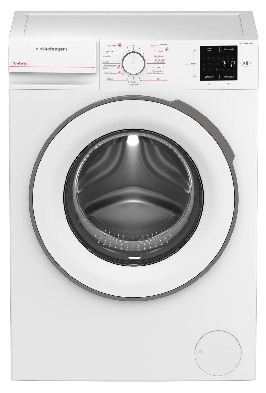 Elektrabregenz WAFX 71430 U, Frontlader, 7 kg, B, 76 dB, 1400 RPM, A