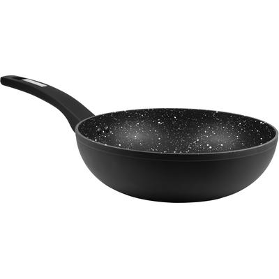 Wok CS KOCH-SYSTEME "Marburg", schwarz, H:7,5cm Ø:24cm, Pfannen, Wok, Induktion