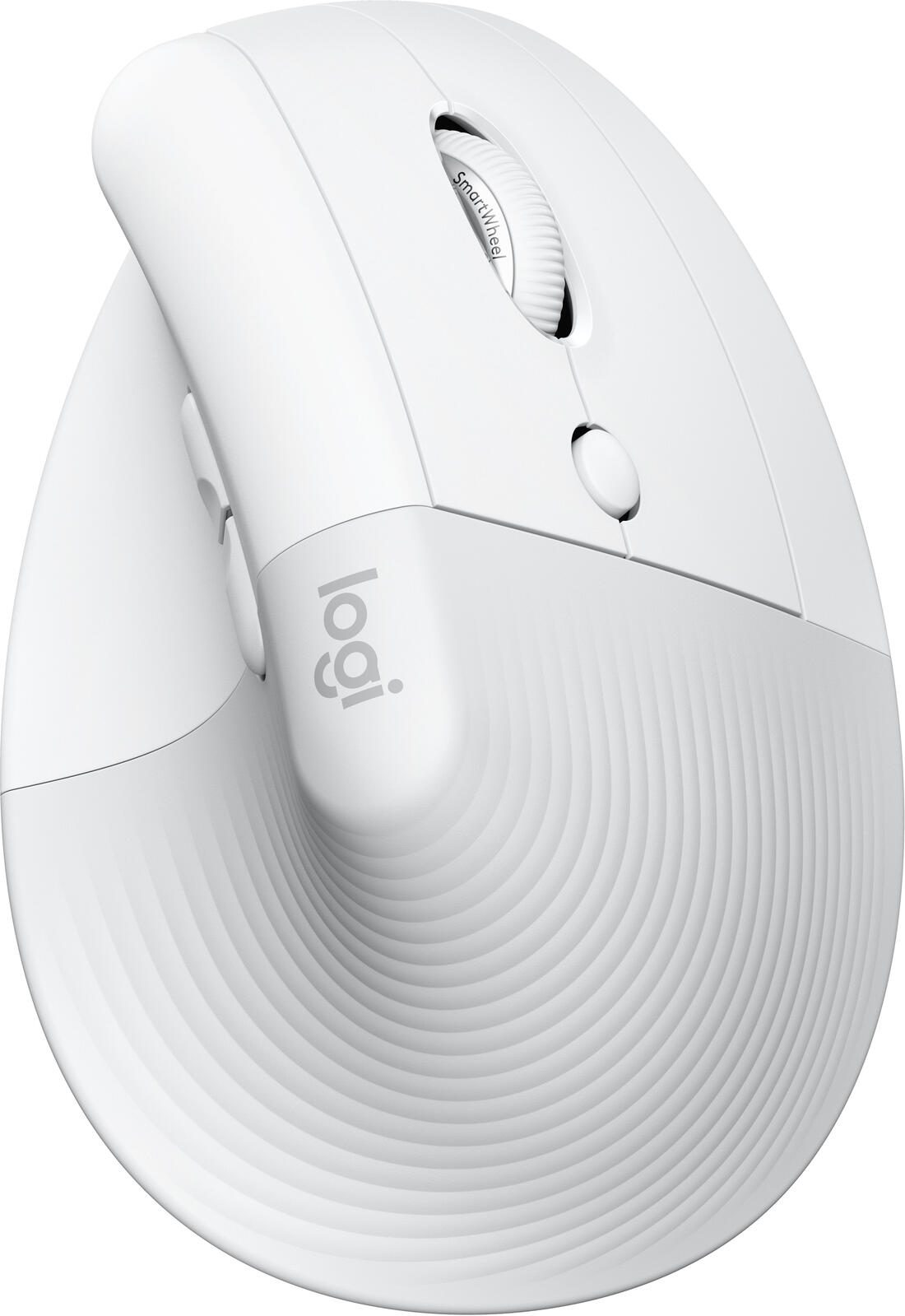 Logitech Lift for Mac Maus ergonomisch kabellos weiß 910-006477
