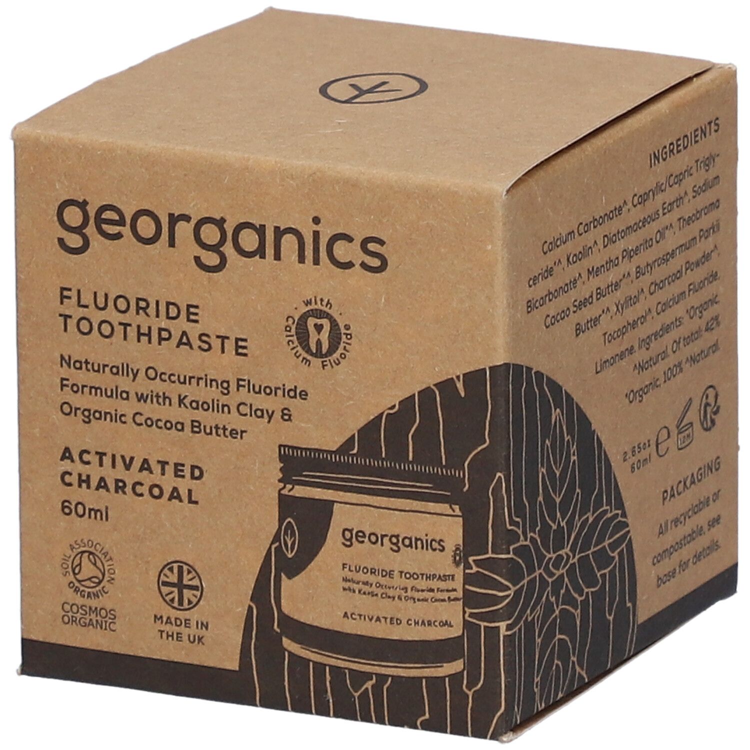 Georganics ZP Fluorid Aktivk 60 ml Zahnpasta
