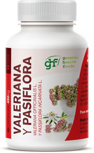 GHF Valeriana y Pasiflora 450mg 90 VCaps