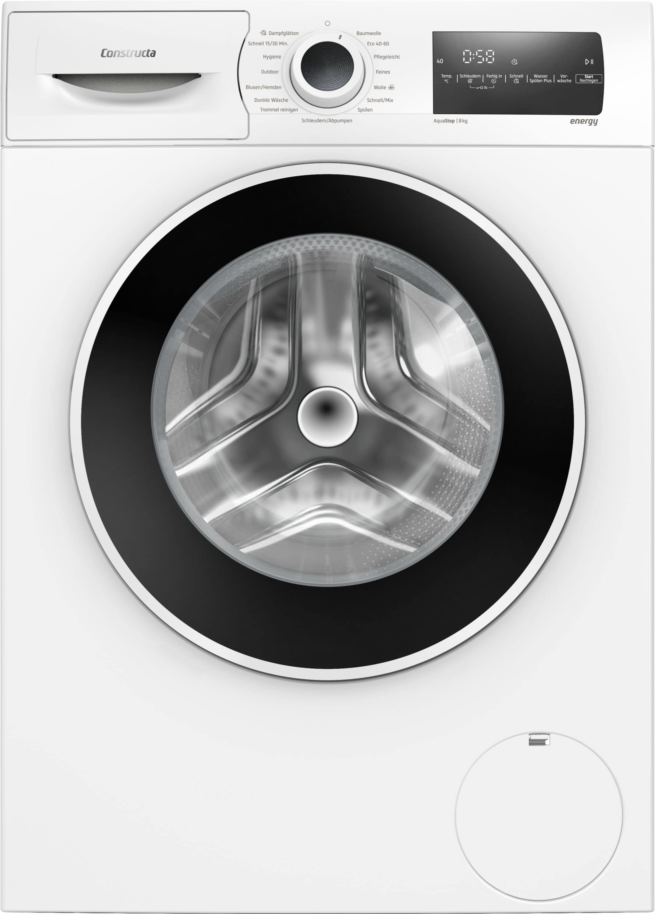Constructa CWF14N30 8 kg Frontlader Waschmaschine 1400 U/min aquaStop Funktion jetzt zusätzlich 50¤ Cashback sichern*!