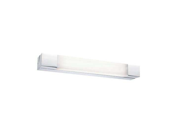 Spiegelleuchte IP44 länglich Chromfarben/Weiß LED