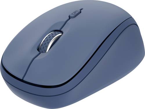 Trust YVI+ MULTI-DEVICE WIRELESS MOUSE BLUE Maus Kabellos, Bluetooth, USB Blau