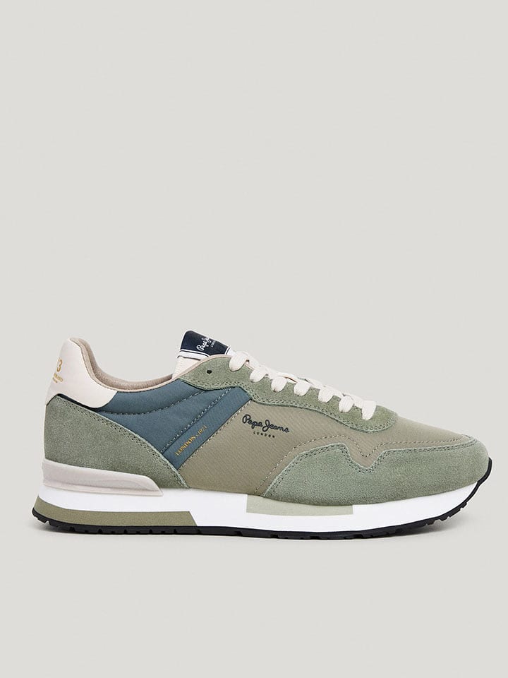 Pepe Jeans FOOTWEAR Leder-Laufschuhe in Grün - 42