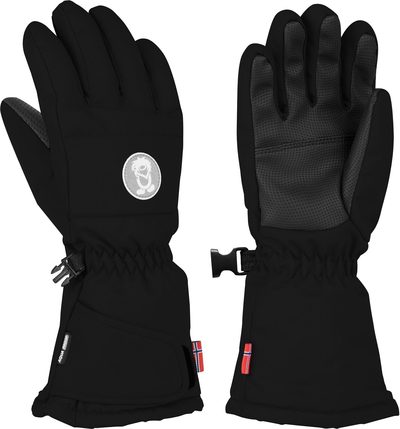 Multisporthandschuhe TROLLKIDS "Kids Narvik Glove", Kinder, Gr. 6 (11Y/12Y), schwarz, Web, Baumwollmischung, Handschuhe Multisporthandschuhe, pflegeleichtes Material, aus Baumwolle und Polyester, Webmaterial schwarz 6 (11Y/12Y)