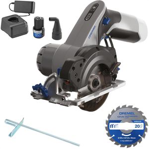 Dremel Handkreissäge CS12V-S1, akkubetrieben, 12V/2Ah, Schnittleistung 25,5mm, mit Akku