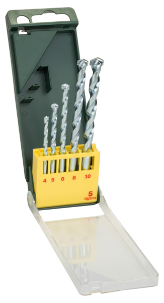 Bosch Steinbohrer-Set, 5-teilig, Durchmesser: 4 - 10 mm, HM-Steinbohrer 2607019438