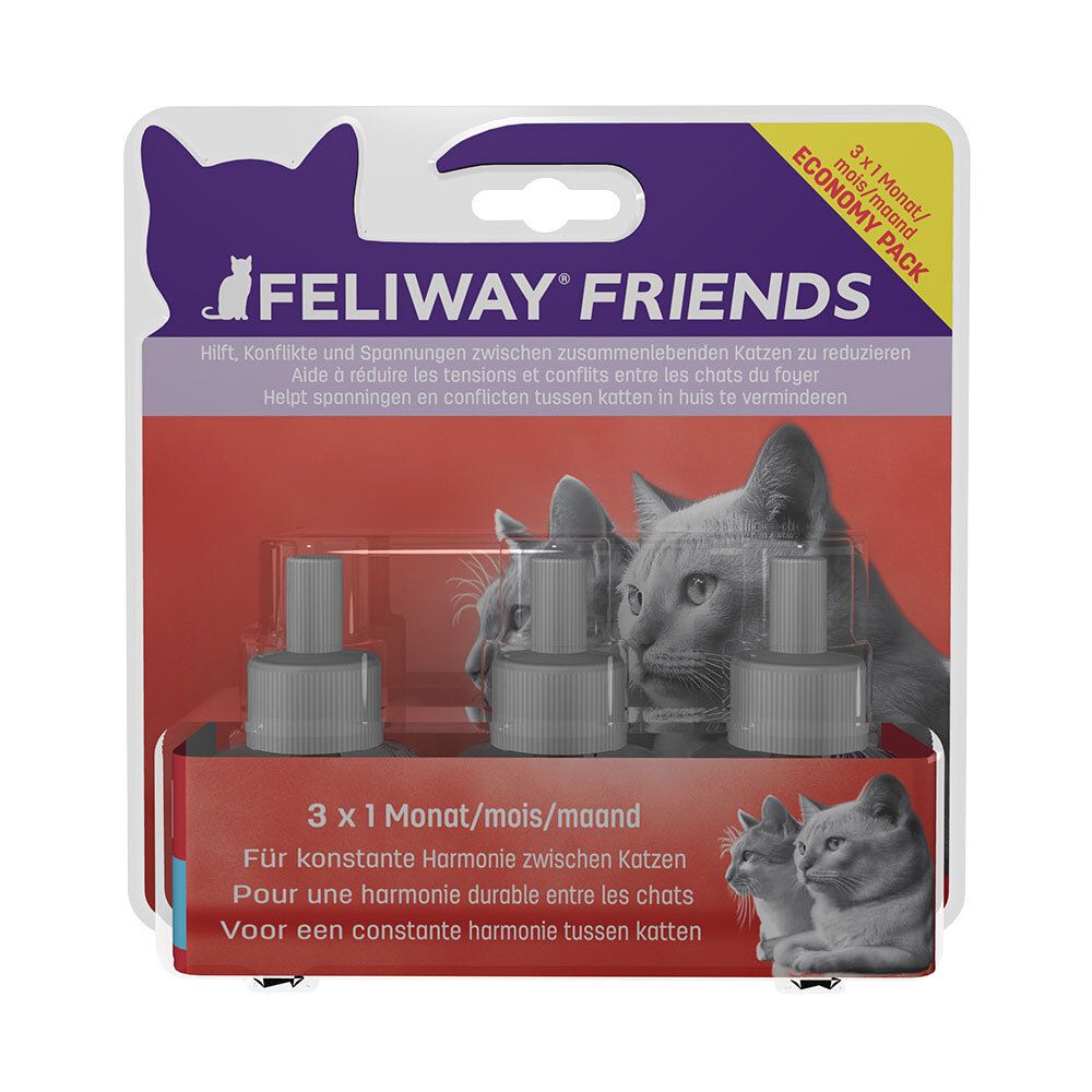 Feliway Friends Nachfüllflakon Vorteilspack f.Kat. 3x48 ml Lösung für einen Vernebler