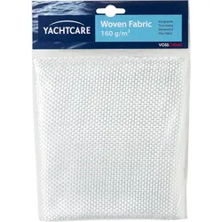 Yachtcare Glasgewebe - Flächengewicht 160G/M2 - Weiß - Inhalt 1M2 - Hochwertiges Verstärkungsmittel für Reparaturen mit Polyesterharz und Epoxidharz