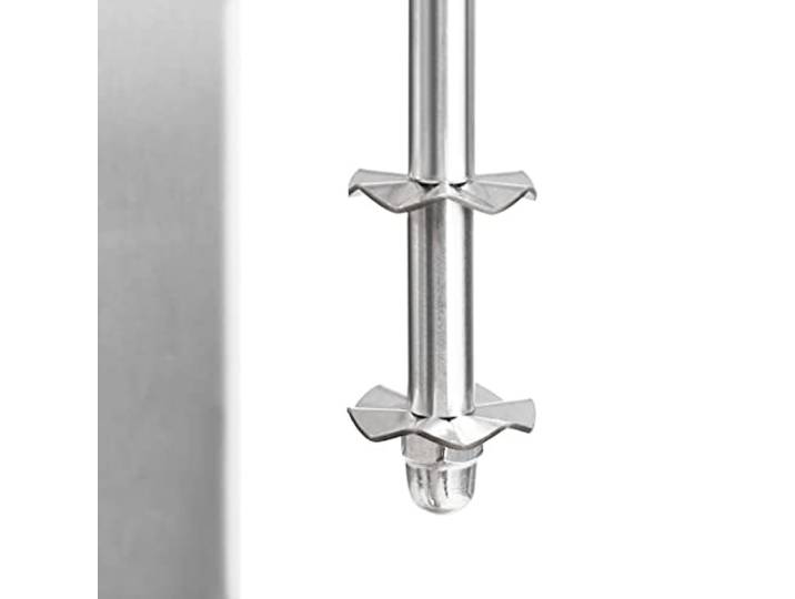 vidaXL Milchshaker mit 2 Bechern Eiweißshaker Standmixer Eiweiß Shaker Getränke Drink Mixer Milkshaker Cocktail Barmixer Edelstahl 2L