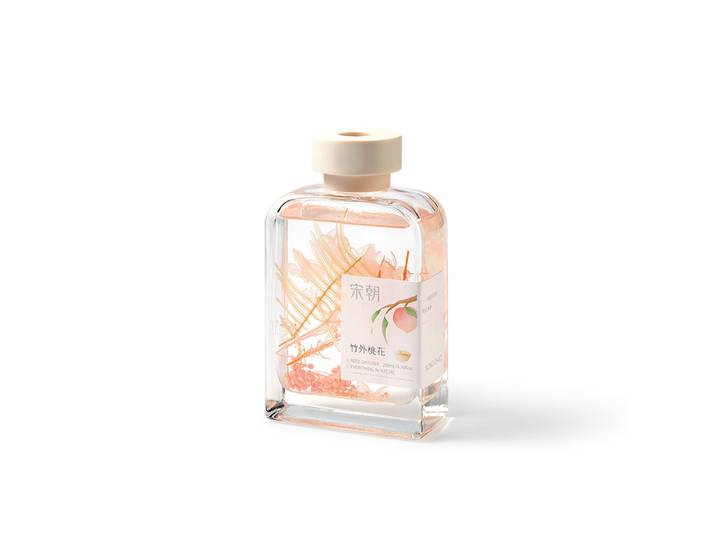 Diffuseur de parfum à bâtonnets Everything in Nature 200 ml - Senteur : Étreinte du bambou, Fleurs de pêcher - 9 x 4,5 x 25,5 cm - 50