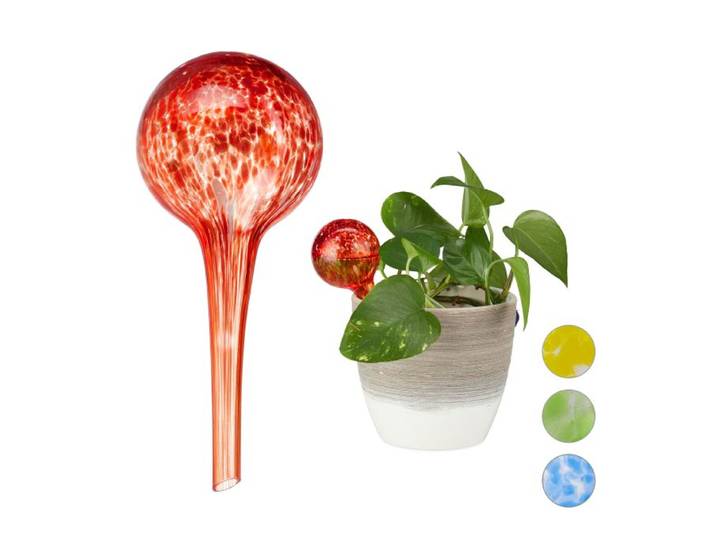 Relaxdays Globes d'arrosage lot de 20 rouge