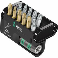 Wera Bit-Check 12 Wood 1 05057423001 Bit-Set 12teilig Kreuzschlitz Pozidriv, Kreuzschlitz Phillips, Innen T-Profil