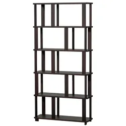 DAHEIM Regal Riss Holz Braun Dunkelbraun