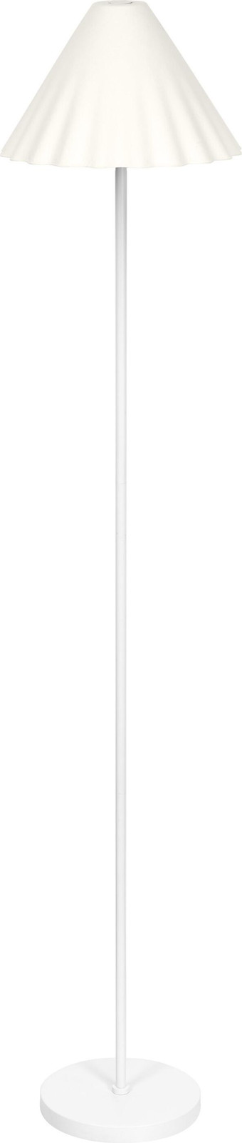 Osram Vloerlamp Decor Pulp, wit, metaal en papier-maché, fitting E14, dimbaar, Hoogte: 1505 mm