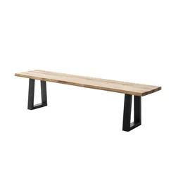 Woodford Kufenbank massiv Palais ¦ holzfarben ¦ Maße (cm): B: 180 H: 48 T: 40.0