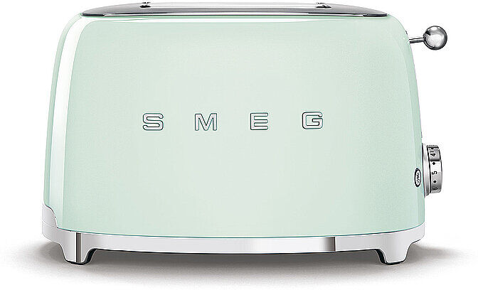 SMEG 2 Schlitz Toaster 50‘s Retro Style Pastellgrün TSF01PGEU hellgrün EG
