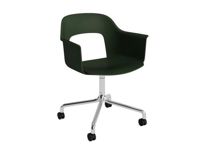 HAY Layout Armchair 261 Stuhl Pastel green-polerad aluminium