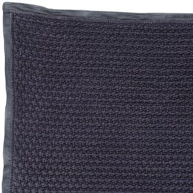Nadine Velvet Quilt - Indigo, Full/Queen - Ballard Designs