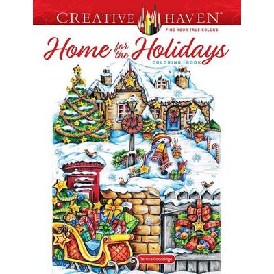 Creative Haven Home for the Holidays Coloring Book, Taschenbuch von Teresa Goodridge, Dover Publications, 978-0-486-85018-4