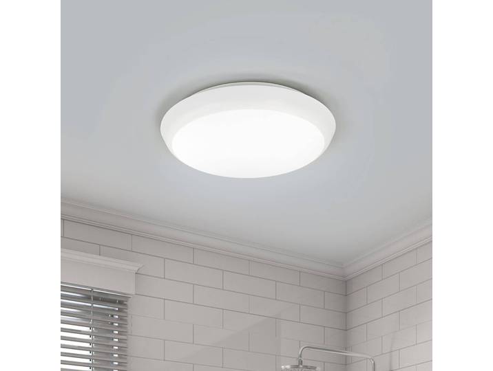 LED Deckenleuchte Augustin Arcchio, weiß / opal, für Badezimmer, Kunststoff, Modern