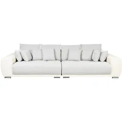4-SITZER-SOFA Polsterbezug Hellgrau Torpo