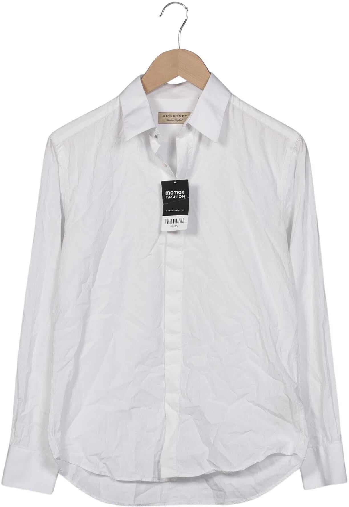 Burberry Herren Hemd, Weiß, Gr. 37, Baumwolle - Second Hand