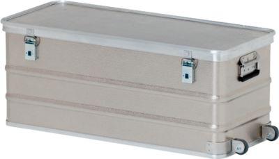 Rechteckbehälter mit Rollen, Alu-Dekor, 105 l