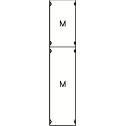 ABB STRIEBEL & JOHN 1M4A Montageplatten-Modul, 8RE/BH4, 1FB, Modul montiert auf EDF-Profil